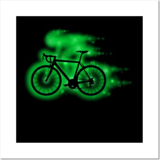 The Spirit of Cycling (green) Posters and Art